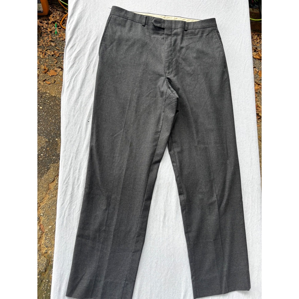 Lauren Ralph Lauren Mens Total Comfort Gray Wool Dress Pants 33x30 Canada Made